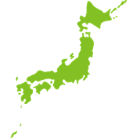 日本地図（ラフ）緑