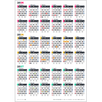 2025年ポスターカレンダー１（3年分）