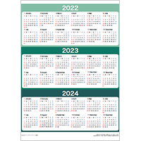 2022年ポスターカレンダー２（3年分）