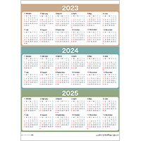 2023年ポスターカレンダー２（3年分）