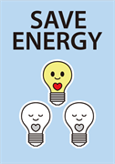 SAVE ENERGY（エネルギーを節約しよう）