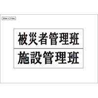 被災者管理班、施設管理班