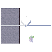 不祝儀用のし紙 「藤」