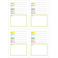 パスワード管理テンプレート 2（A6サイズ）