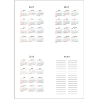 3年カレンダー２（A6）