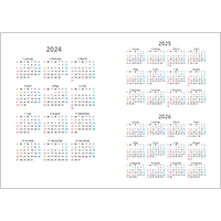 3年カレンダー２（A5）