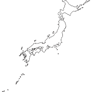白地図　日本全国