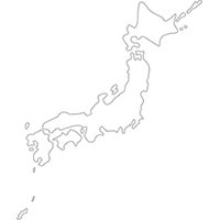 日本地図（ラフ）白図