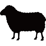 羊のシルエット