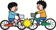 子どもの自転車同士の衝突事故