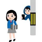 スマホで盗撮（女子高生）