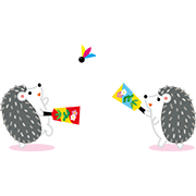 ハリネズミのカップル