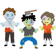 仮装している大人