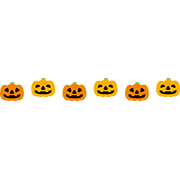 ハロウィーンの飾り罫1