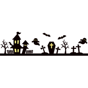 ハロウィーンの飾り罫2