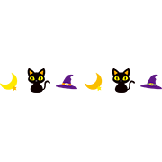 ハロウィーンの飾り罫3
