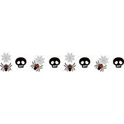 ハロウィーンの飾り罫6