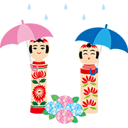 【宮城】こけし 6月（梅雨）