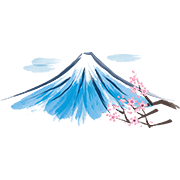 墨絵風の富士山