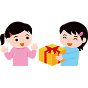 プレゼントを渡す人