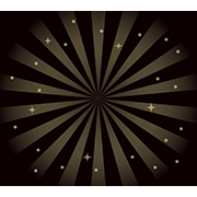 キラキラと放射状の背景