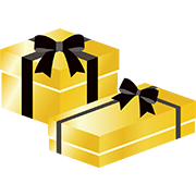 プレゼント箱（金）