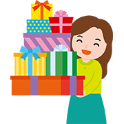 たくさん買い物をする人2