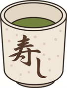 お寿司屋の粉茶