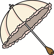 白い日傘