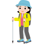登山の服装（女性）