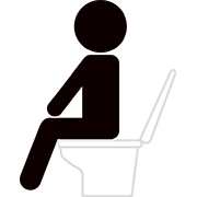 トイレを使用するピクト1