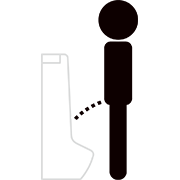 トイレを使用するピクト3