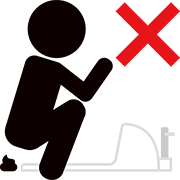 和式トイレの間違った使い方2