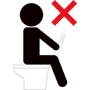 洋式トイレの間違った使い方2