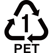 PET製品のリサイクルマーク