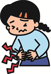 腹痛の子ども