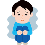 鬱の男性