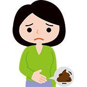 便秘の女性