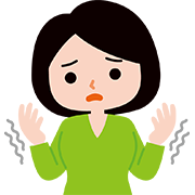 手のしびれがある女性