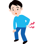 腰痛の男性