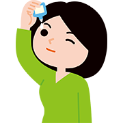 目薬をさす人