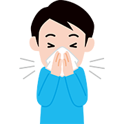 鼻をかむイラスト