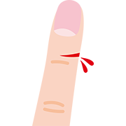 切り傷（指）
