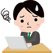 困っている若い男性