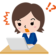 驚いている若い女性