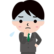 深刻な顔をしている若い男性