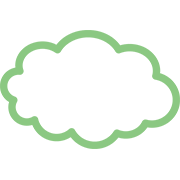 雲　緑（アウトライン）