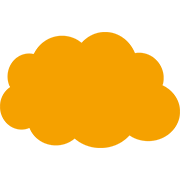 雲　オレンジ