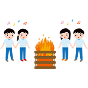 キャンプファイヤー（林間学校）