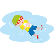 着衣水泳（ペットボトル）